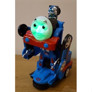 THOMAS TRAIN TRANSFORMERS ROBOT BUMP &amp; GO CAR LIGHTS SOUND BOYS GIRLS TOYS