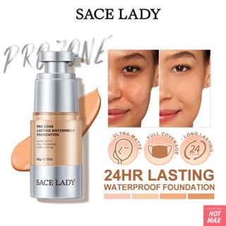 SACE LADY Waterproof Liquid Foundation Full Coverage Concealer 24H Lasting Oil-control Face Cosmetics Ultra Matte Base Makeup [hotmax]