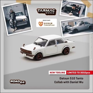 โมเดลรถยนต์ 1: 64 TW Tarmac Works Wu Yanzu Datsun Datsun 510 ของเล่นสําหรับเด็ก