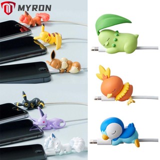 Myron ตัวป้องกันสายเคเบิล หูฟัง ที่ม้วนสายชาร์จ USB ที่จัดระเบียบสายไฟ สร้างสรรค์