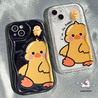 เคสโทรศัพท์มือถือ ลายการ์ตูนเป็ดสีเหลือง 3D สําหรับ Samsung A13 A14 A11 A04E A30s A54 A50 A12 A04s A23 A13 A50s A24 A34 A33 A32 A03s A03 A31 A51 A52 A20 A21s A10s A30 A20s A52s