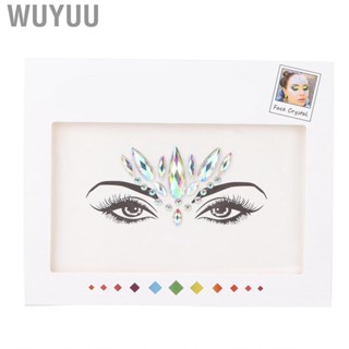 Wuyuu Temporary Rhinestone   Safe No Irritation Long Lasting Shiny Delicate Body Sweatproof  for Eyes Music Festival