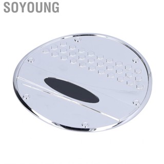 Soyoung Fuel Tank Cap Trim  Easy To Install Chromeplate Look Rugged And Durable Cover High Toughness for Cx3 Cx‑3 2016‑2018 Car Modification