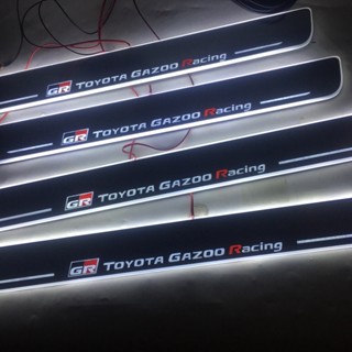 แผ่นกันรอยประตูรถแข่ง led สําหรับ Toyota Reiz GR GAZOO