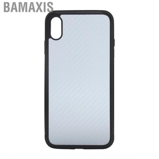 Bamaxis SULADA Mobile Phone Covers Fiber Texture Metal Frame Full Body Case for iPhone XS MAX