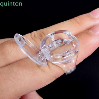 Quinton ถ้วยหมึกสัก มืออาชีพ ที่วางกาวต่อขนตาถาวร การต่อขนตา ใส พร้อมฝาปิด ฝาปิด สัก เม็ดสี แหวนพาเลท อุปกรณ์สัก