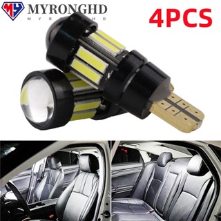 Myronghd หลอดไฟ LED COB 12V สําหรับติดป้ายทะเบียนรถยนต์ 4 ชิ้น