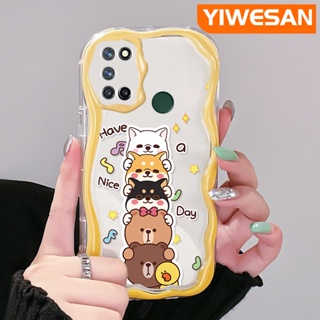 เคสโทรศัพท์มือถือใส แบบนิ่ม ลายการ์ตูนสัตว์ กันกระแทก สําหรับ Realme 7 Pro 7i C17 Narzo 20 Pro