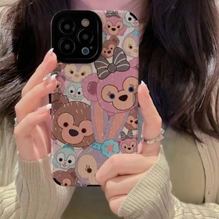 เคสโทรศัพท์มือถือหนังแกะนิ่ม กันกระแทก ลายการ์ตูน Duffy น่ารัก สําหรับ Iphone 11Pro MAX 14 PRO MAX 11 12 13 6 7 8plus XR Xmax