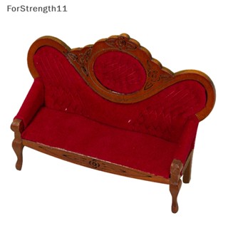 Fo เฟอร์นิเจอร์โซฟาจําลอง 1/12 อุปกรณ์เสริม สําหรับตกแต่งบ้านตุ๊กตา TH