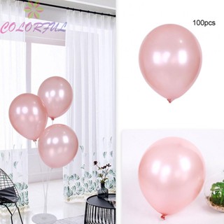 【COLORFUL】Create a Festive Ambiance with Rose Gold Balloon Decoration 100pcs 12 inch Latex