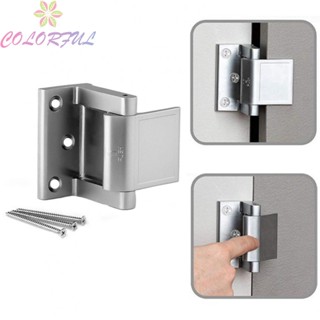 【COLORFUL】Home Door Lock High Resistance Home Door Security Silver Accessories Aluminum