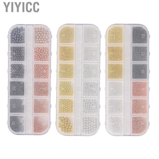 Yiyicc Nail Art Decoration  Nails Metal Charms Studs Exquisite Portable Easy To Use for Salon Home