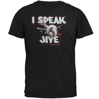 เสื้อยืด พิมพ์ลายเครื่องบิน I Speak Jive               