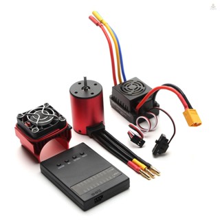 Funygame มอเตอร์ไร้แปรงถ่าน S3650 4300KV 60A ESC XT60 แบบเปลี่ยน สําหรับรถยนต์ 1 8 1 10 Tamiya