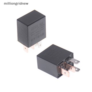 [milliongridnew] รีเลย์เตือนภัยรถยนต์ DC 12V 40A 1NO 1NC SPDT 4/5 Pins 40 แอมป์ WQL