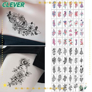 Clever รอยสักชั่วคราว ลายดอกไม้ ใช้งานง่าย 30 ชิ้น/ชุด