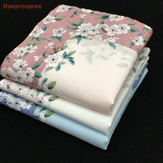 Hanprospree&gt; ผ้าเช็ดหน้า ผ้าฝ้าย พิมพ์ลายดอกไม้ ยอดนิยม เหมาะกับของขวัญคริสต์มาส สําหรับเด็กผู้หญิง