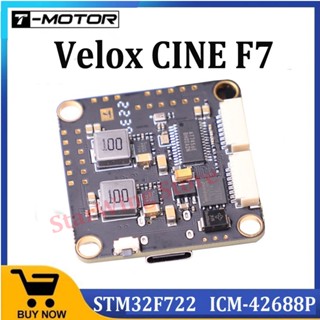 T-motor Velox F7 ตัวควบคุมการบิน อเนกประสงค์ STM32F722 3-6S 30.5*30.5 มม. 4 มม. สําหรับโดรนบังคับ FPV