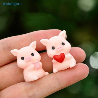 Widefigure โมเดลฟิกเกอร์ รูปหมูน่ารัก ขนาดเล็ก สําหรับตกแต่งบ้าน สวน