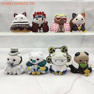 Onehome ตุ๊กตาการ์ตูนอนิเมะ One Piece Tony Chopper Ace Luo แฮนด์เมด ของขวัญ สําหรับตกแต่งห้องนอนเด็ก 8 ชิ้น