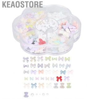 Keaostore Cute Nail Decoration  Fashionable Art Shiny Various Styles Three Dimensional DIY for Salon Women