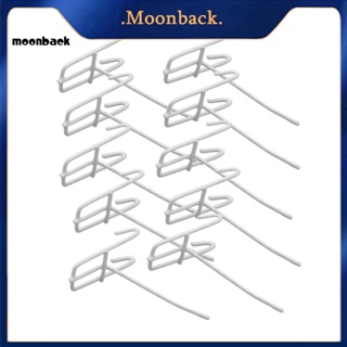 &lt;moonback&gt; ตะขอแขวนโลหะ ถอดออกได้ สําหรับซูเปอร์มาร์เก็ต 10 ชิ้น