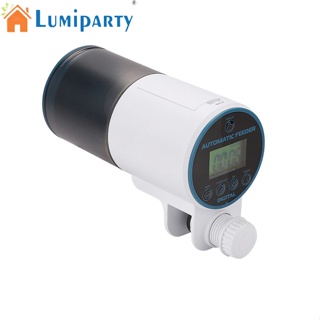 Lumiparty เครื่องให้อาหารปลาอัตโนมัติ หน้าจอดิจิทัล ขนาดใหญ่ 200 มล.