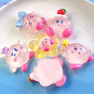 Lubu พวงกุญแจเรซิ่น จี้การ์ตูนอนิเมะ Star Kirby เรืองแสง ขนาดใหญ่ DIY 1 ชิ้น