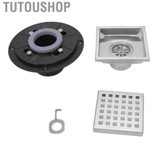 Tutoushop 4 Inch Shower Floor Drain Stainless Steel Floor Drain With