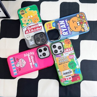 【KAKAO Friends】casetify เคสโทรศัพท์มือถือ TPU นิ่ม แบบใส ลายแฟชั่น สําหรับ iPhone 14 Pro max 14 Pro 13 Pro max 12 Pro max 11 11Pro max 12