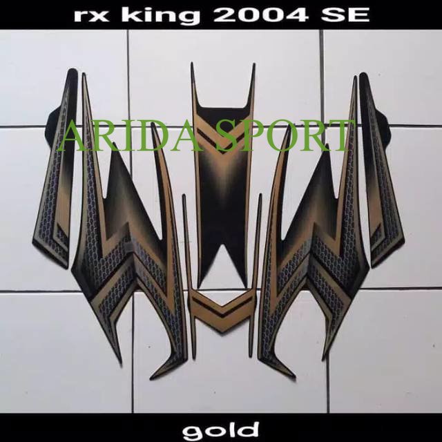 Yamaha RX King 2004 se black gold striping RX King Striping