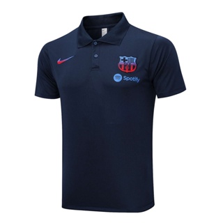 เสื้อโปโลแขนสั้น ลายทีมชาติฟุตบอล Barcelona POLO Jersey 22-23 ชุดเยือน สําหรับผู้ชาย