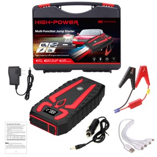 Car jump starter 99800mAh (หน้าจอแสดงผลแบบดิจิตอล) 12V กระแสไฟสูงสูด 1000 แอมป์ power bank /Car Jump starter