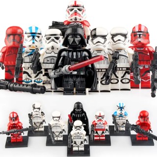 ของเล่นตัวต่อฟิกเกอร์ Star Bricks Mandalorian Clone Trooper Darth Vader ขนาดเล็ก สําหรับเด็ก