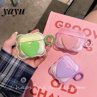 yayu เคสหูฟังบลูทูธไร้สาย สำหรับ compatible for airpods 1 2 3 pro 2 case y2k รูปแบบรูปหัวใจสี ZDL0060