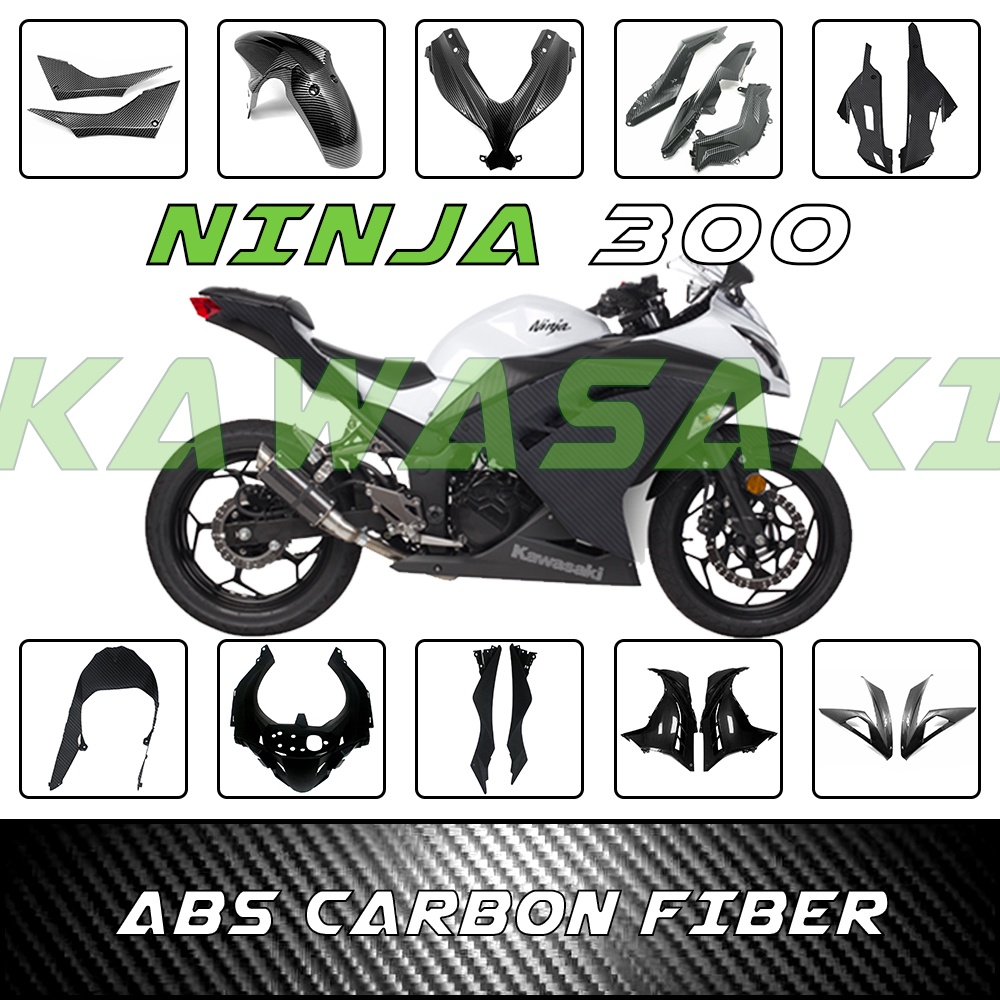 ชุดแฟริ่งพลาสติก ABS สําหรับรถจักรยานยนต์ Kawasaki Ninja 300 NINJA300 EX300 2013 2014 2015 2016 2017