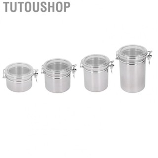 Tutoushop Stainless Steel Sealed Can   Storage Container Airtight Canister Hot