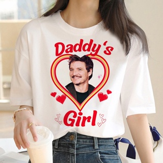 เสื้อยืด พิมพ์ลายอนิเมะ Pedro Pascal 2000s สไตล์ฮาราจูกุ สําหรับผู้หญิง