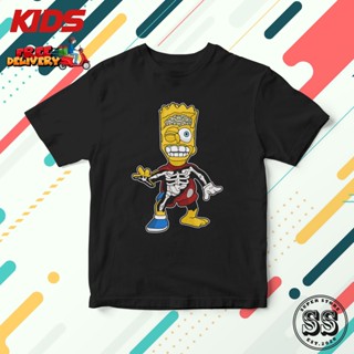 KIDS CUTE SIMPSON SKELETON FUNNY TSHIRT HIGH QUALITY COTTON_02