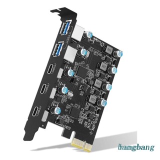 Bang Pcie to Usb 3.0 การ์ดขยาย Pci-e to Type C Type-A อะแดปเตอร์การ์ด สําหรับเดสก์ท็อป