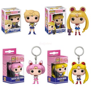 Funko POP เซเลอร์มูนลูน่า#89 เซเลอร์ อุรัส#ฟิกเกอร์ Sailor Chibi 297 ของเล่นสําหรับเด็ก