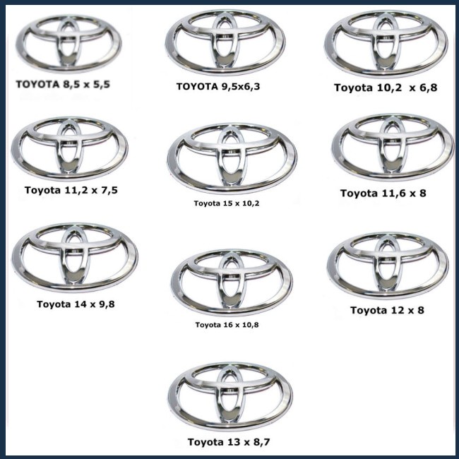 [BIN] โลโก้สัญลักษณ์รถยนต์ Toyota CHROME