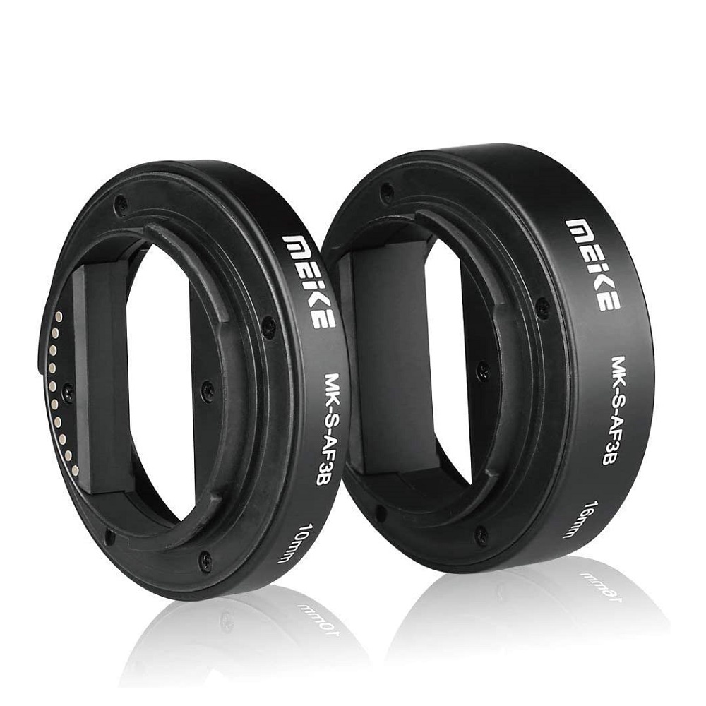 Meike MK-S-AF3B Auto Focus Macro Extension Tube แหวนสําหรับ Sony E Mount A7 A7II NEX-3 NEX-5 NEX-6 A6600 A5000 A6000 A6100 A6300 A9