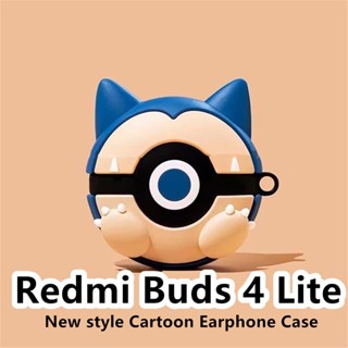 【จัดส่งด่วน】เคสหูฟัง แบบนิ่ม ลายการ์ตูนหมีคุกกี้ สําหรับ Redmi Buds 4 Lite Redmi Buds 4 Lite