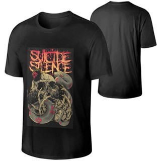 QGขายดี! {พร้อมส่ง เสื้อยืดแขนสั้นลําลอง ผ้าฝ้าย 100% พิมพ์ลาย Agoodshop Suicide Silence พลัสไซซ์ ไซซ์ XS-6XL ของขวัญ