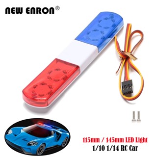 5 โหมด 115mm / 145mm Flash LED Light Bar RC ตำรวจ Flash LED FOR RC รถ 1/14 1/10 Kyosho Traxxas Tamiya RC อะไหล่รถยนต์