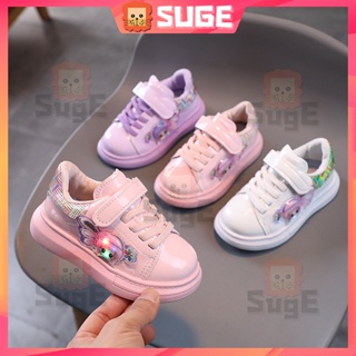 【Suge】รองเท้ากีฬาลําลอง พื้นนิ่ม เรืองแสง สําหรับเด็กผู้ชาย และเด็กผู้หญิง