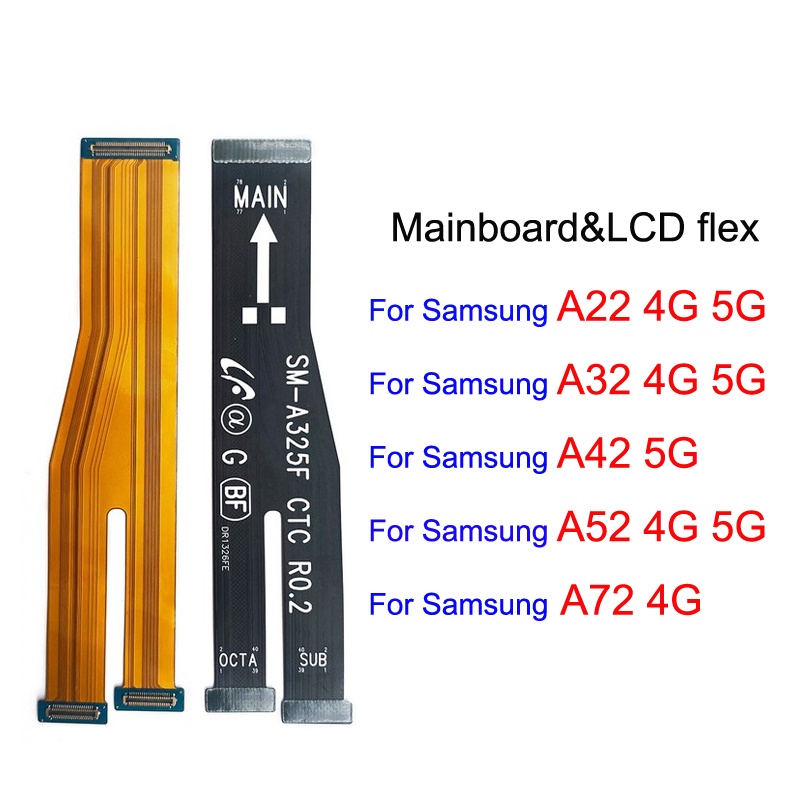 เมนบอร์ดเมนบอร์ดหน้าจอ LCD แบบยืดหยุ่น สําหรับ Samsung Galaxy A22 A32 A52 A72 4G 5G