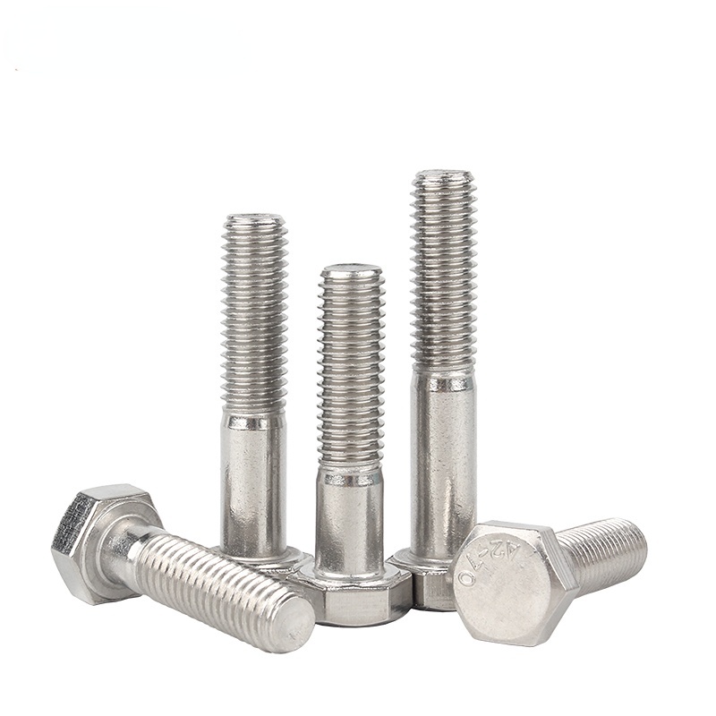 [YMH1] (เธรดครึ่ง) สกรูหัวหกเหลี่ยม น็อตสกรูหัวหกเหลี่ยม น็อต สกรู หัว 6 เหลี่ยม โบลท์ สแตนเลส 304 เกลียวมิล ตลอด หยาบ M6/M8/M10 / Hexagon Head Screw/ Bolt half threaded - รูปที่ 5